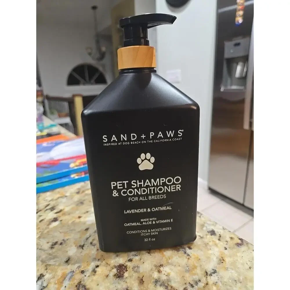 Sand + Paws ~ Lavender & Oatmeal Pet Shampoo & Conditioner 32 fl oz New
